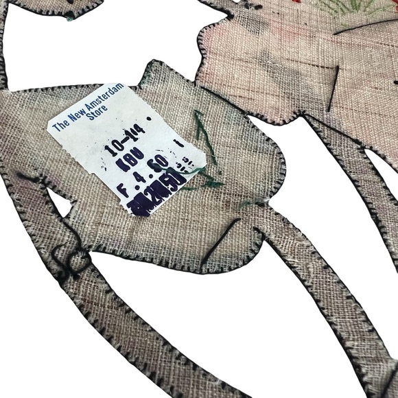 Vintage Hand-Stitched Ombré Floral Appliqué Placemats Doilies (Pair) - Picture 2 of 9